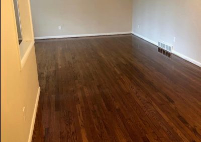 a floor after being refinishing