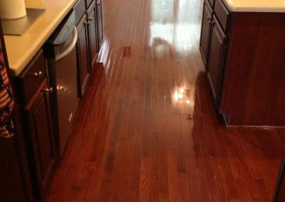 after a floor refinishing