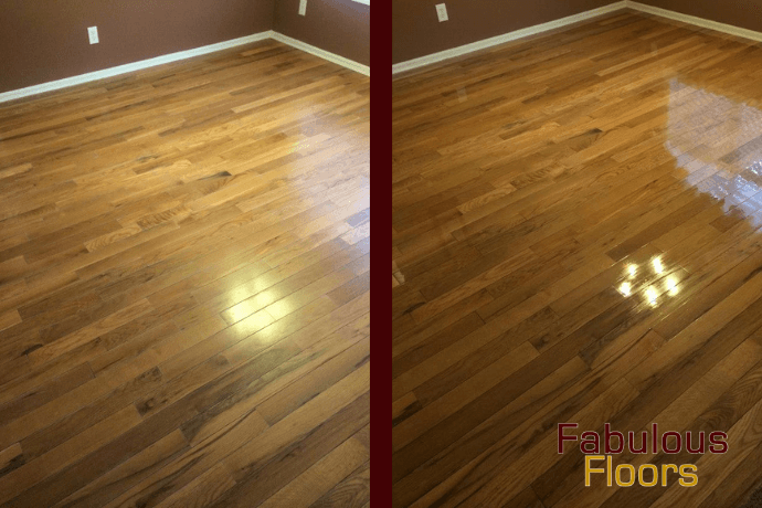before and after wood floor cleaning sparrows point