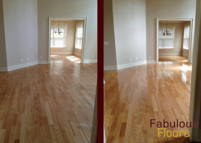 before and after wood floor cleaning baltimore