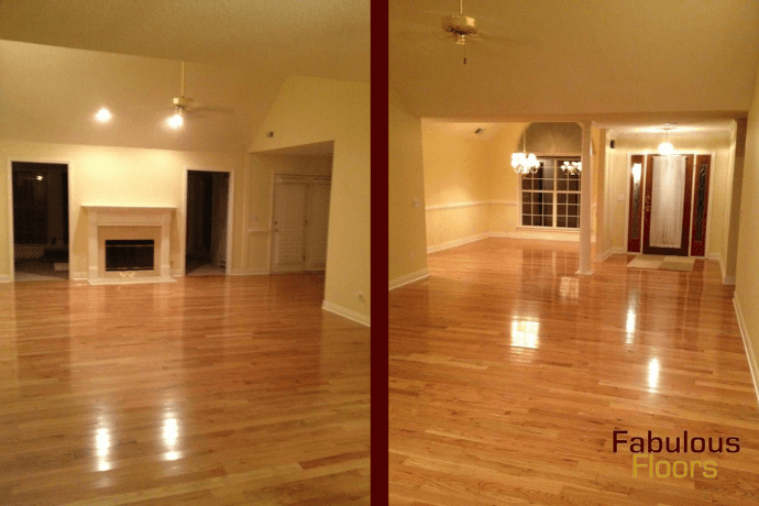 before and after floor resurfacing in severn, md